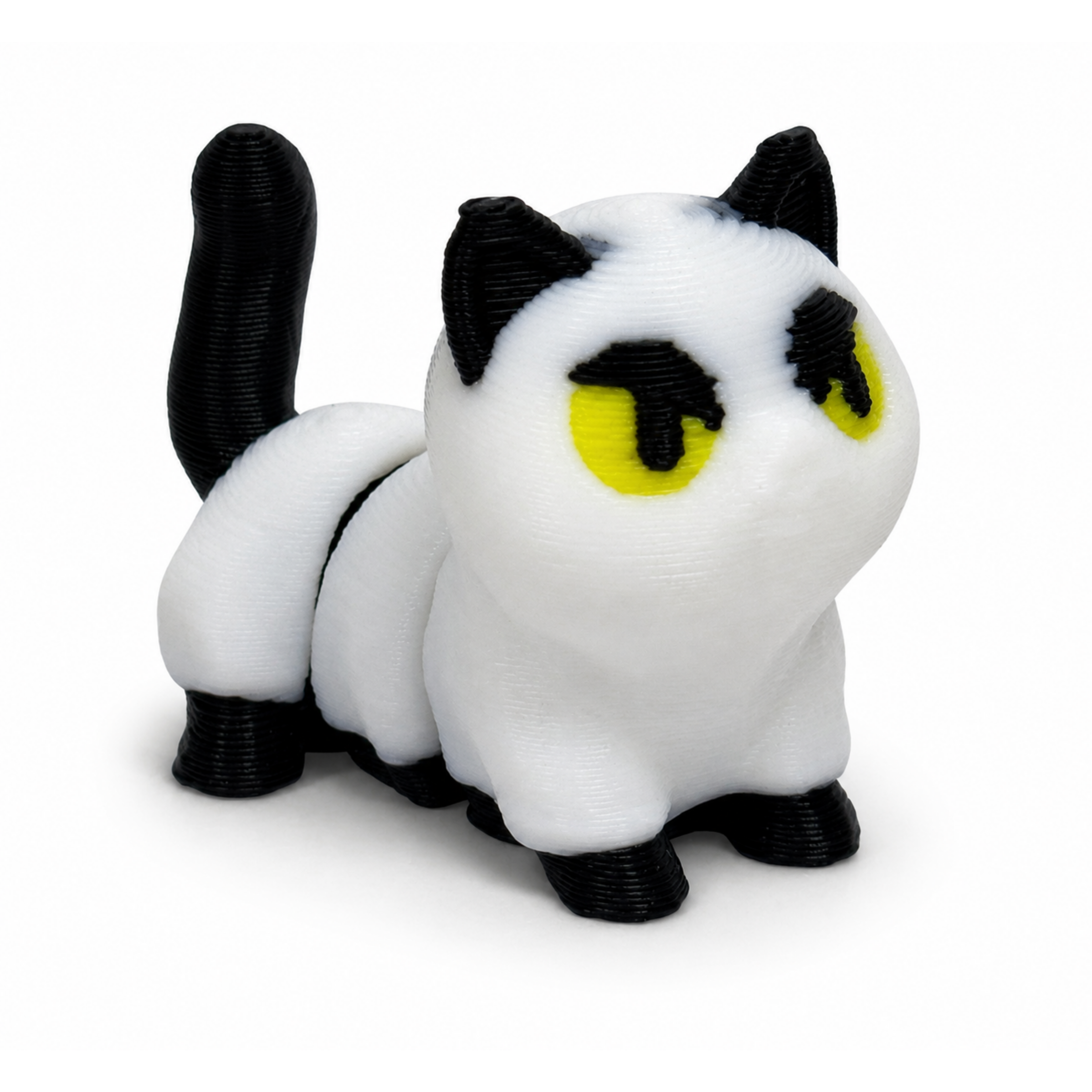 Ghost Cat — Black & White Fidget Toy